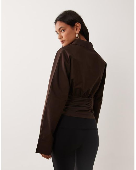 Cotton On Brown Blake Henley Long Sleeve
