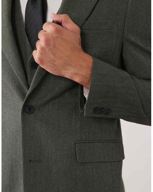ASOS Green Slim Suit Jacket for men