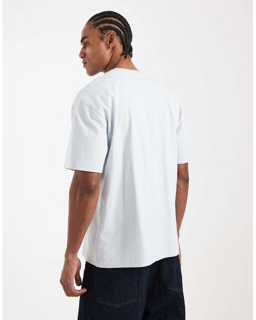Hollister White Boxy Oversized T-shirt for men