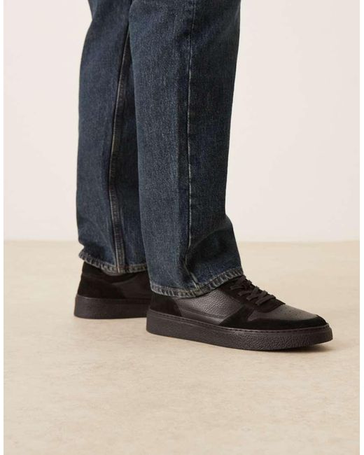 ASOS Black Panelled Trainers for men