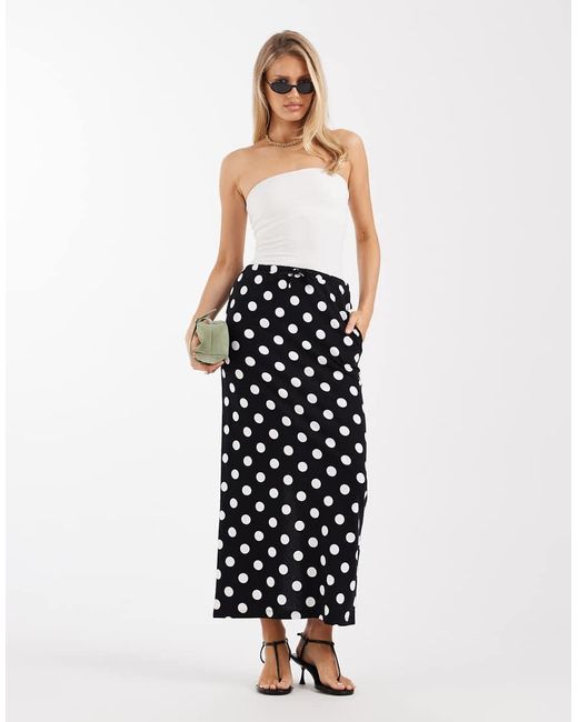 Threadbare White Jersey Maxi Skirt