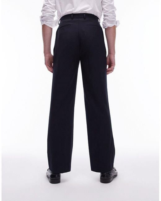 Topman White Premium Wool Rich Tux Suit Pants for men