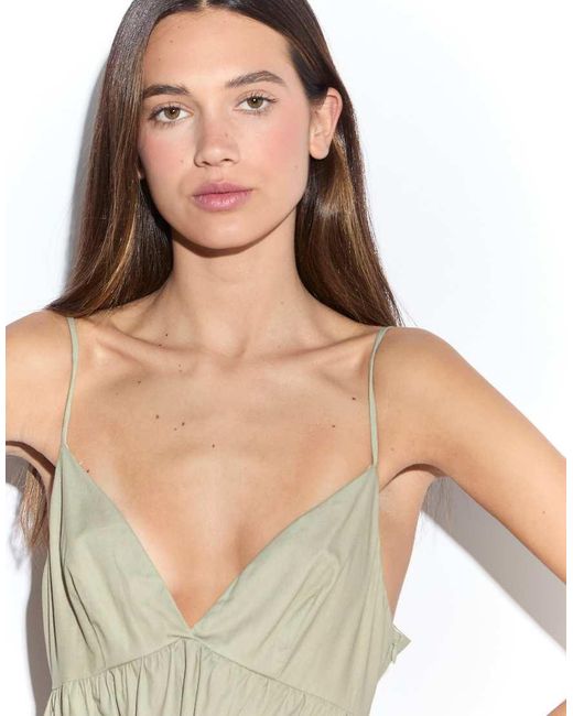 NARRATED Natural Empire Line Mini Dress