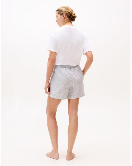 Tommy Hilfiger Gestreepte Geweven Pyjamashorts in het Black