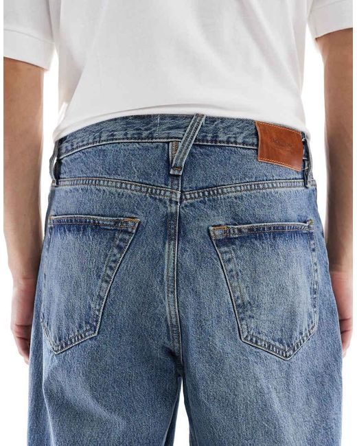 Vaqueros Azul Medio De Corte Ancho Dave De Jack & Jones de hombre de color Blue
