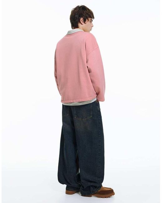 Pull&Bear Pink Label Sweatshirt for men
