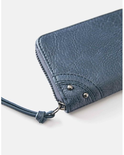 Pull&Bear Blue Geldbörse mit nieten