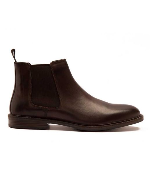 THOMAS CRICK LADD formal chelsea leather boots in black