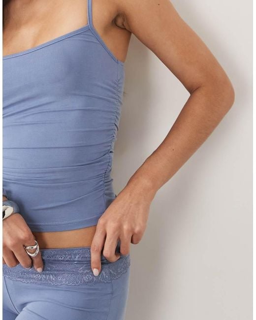 Motel Blue Achara Ruched Cami Top