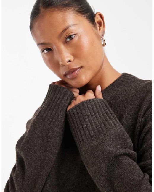 Vero Moda Black Soft O-Neck Oversized Jumper