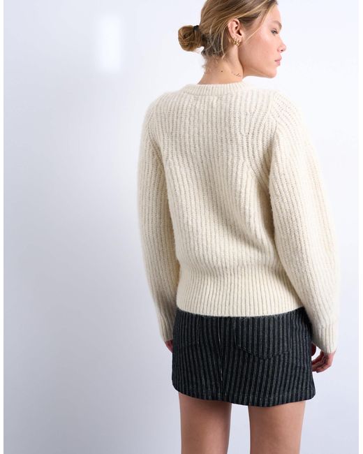 TOPSHOP White – strickpullover