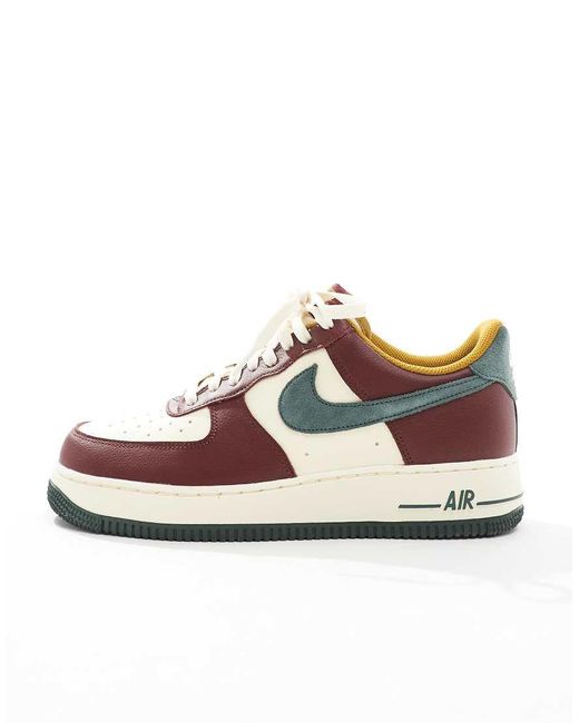 Nike Red Air Force 1 '07 Lv8 Trainers for men