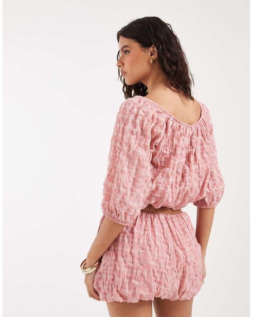 ASOS Pink Bubble Top