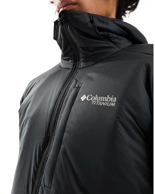 Columbia Black Silver Leaf Omni-heat Insulated Jacket for men
