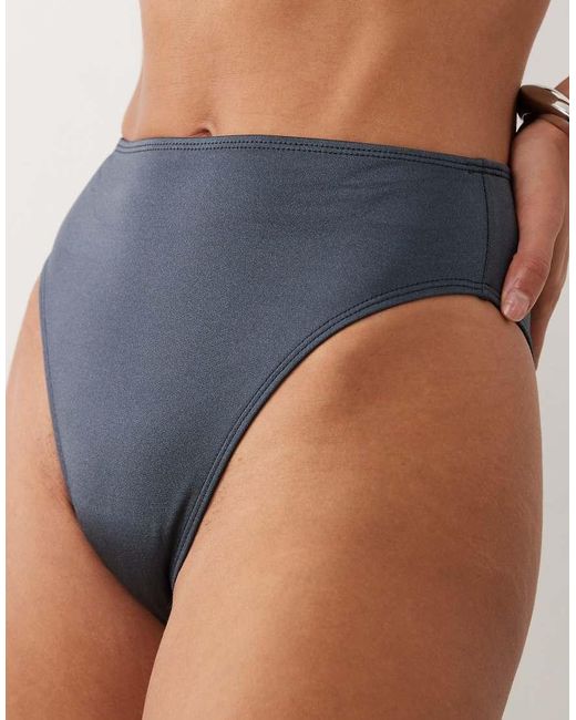 ASOS Black Maya Azores High Leg High Waist Bikini Bottom