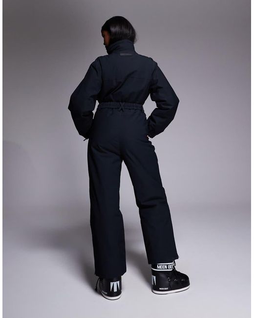 ASOS 4505 Ski & Snow Blue Asos 4505 Ski Retro Belted Ski Suit With Funnel Neck