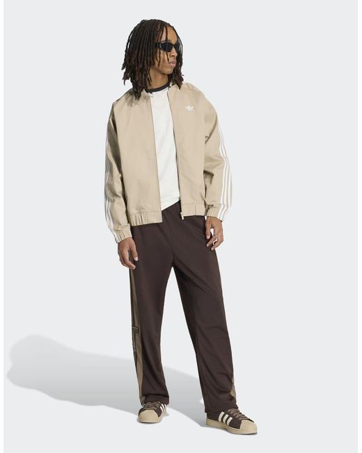 Adidas Originals Natural Sst Adicolor Classics Cotton Twill Tracktop for men