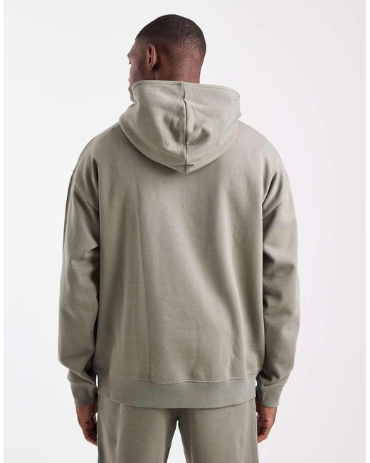 New Look Gray Oversized Hoodie for men
