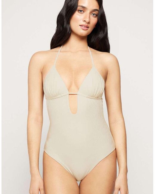 Tezenis Natural Halter Neck Paradise Bay Swimsuit