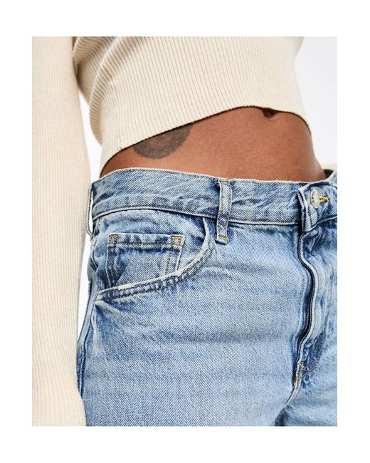 Mango Blue – locker geschnittene, tief sitzende jeans