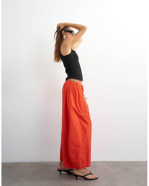 TOPSHOP Technische Hoefijzerbroek in het Red