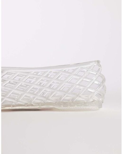 ASOS White Luminous Jelly Caged Ballets