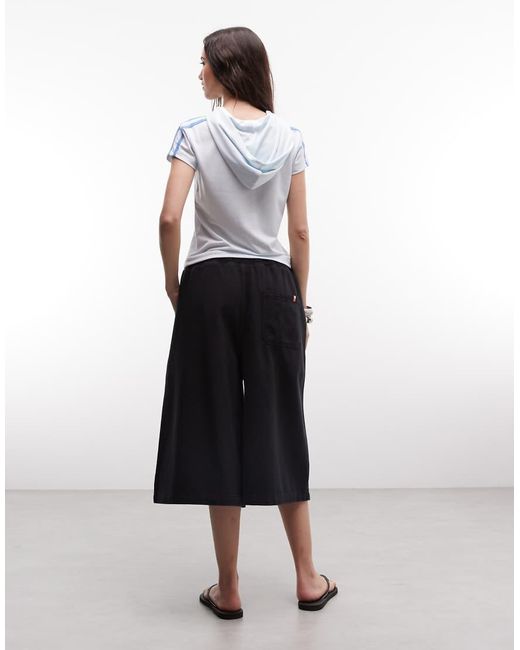 Collusion White Pull On Longline Jort