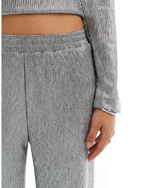 Object White Wide Leg Trouser With Elasticated Waist Co-ord