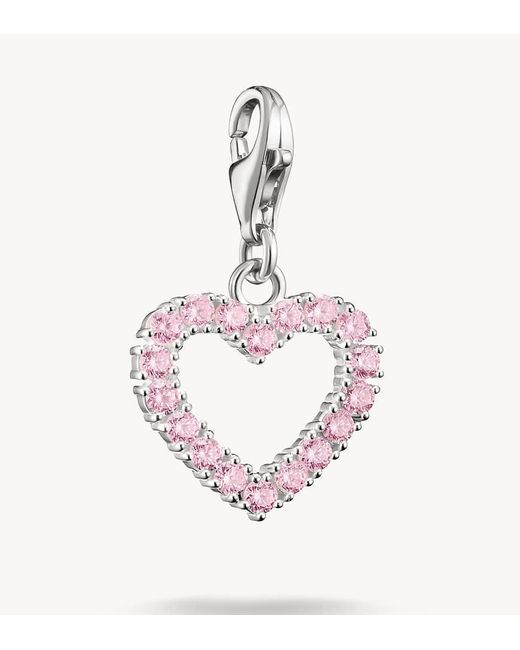 Thomas Sabo Pink Charm Pendant Heart Original