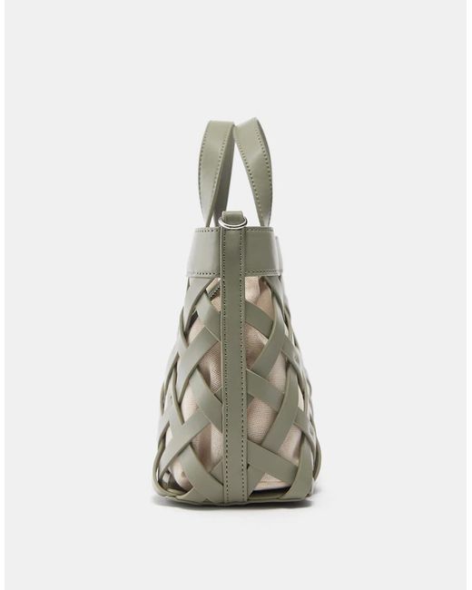 Pull&Bear Metallic Woven Bag