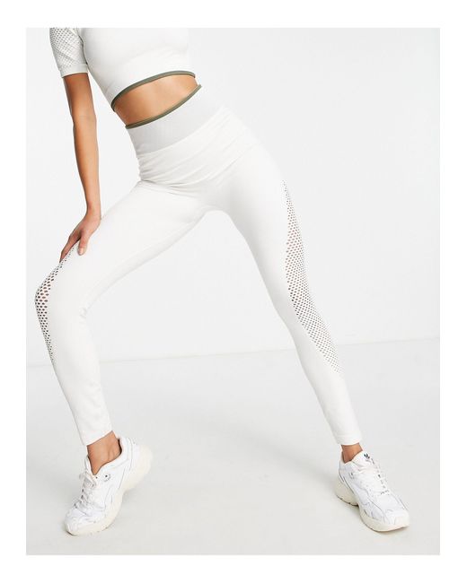 Ivy Park Adidas Originals X Knit leggings in White | Lyst