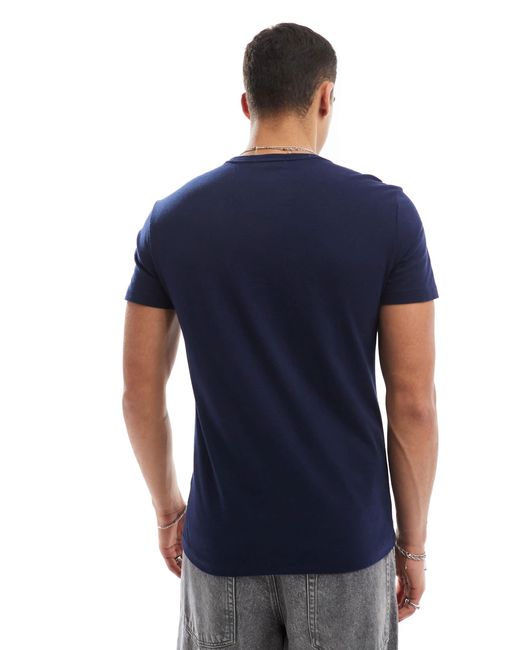 Polo Ralph Lauren Blue Chenile Logo Applique T-shirt for men