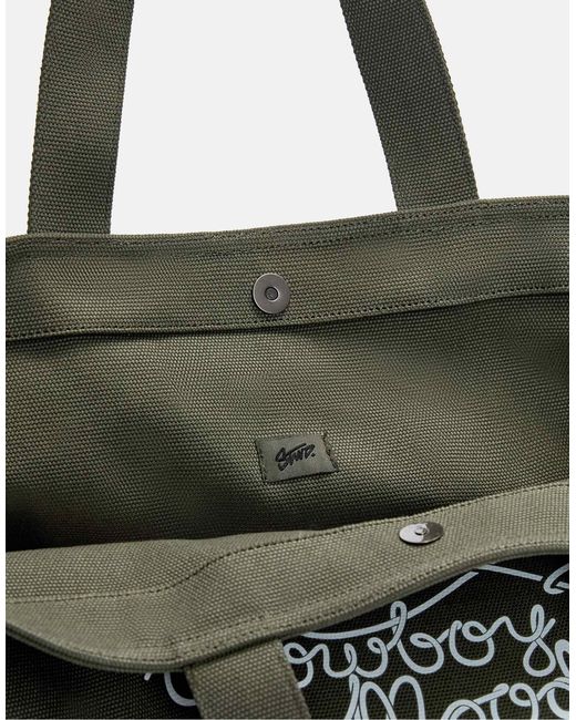 Pull&Bear – shopper-tasche aus canvas in Green für Herren