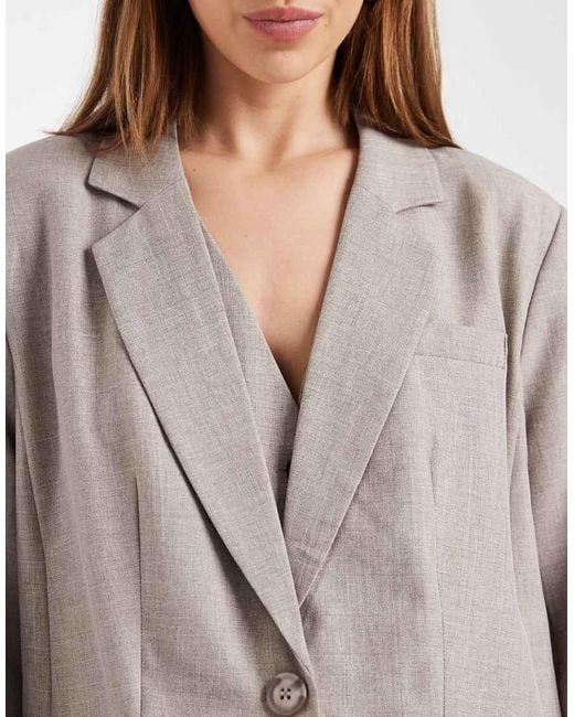 ONLY Brown Oversized Tailored Blazer Co-Ord
