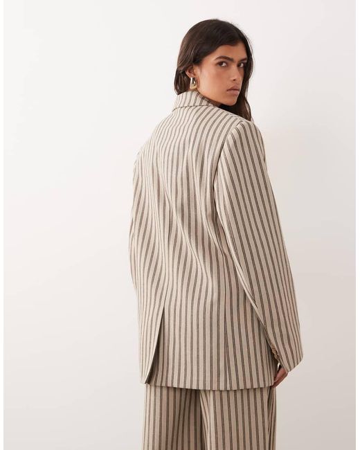 ARRANGE Brown Oversized Single Breasted Blazer