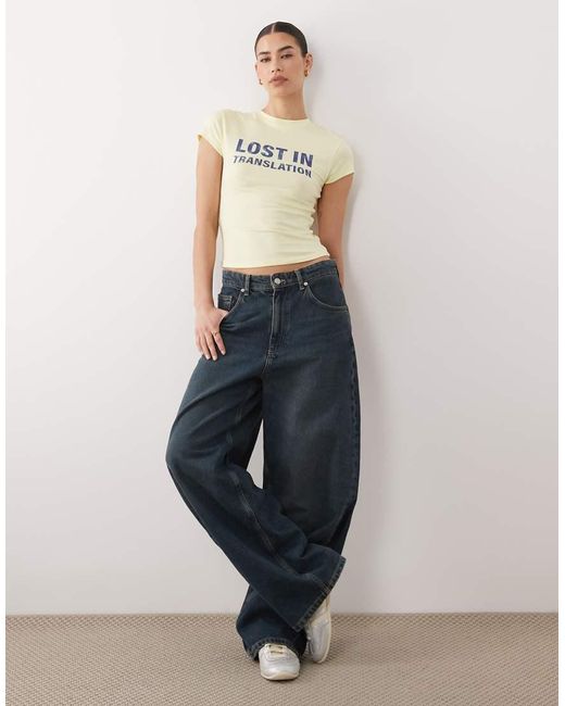 ASOS White Baby Tee With Lost