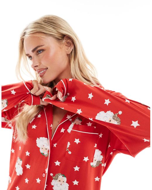 Petite - pyjama Loungeable en coloris Red