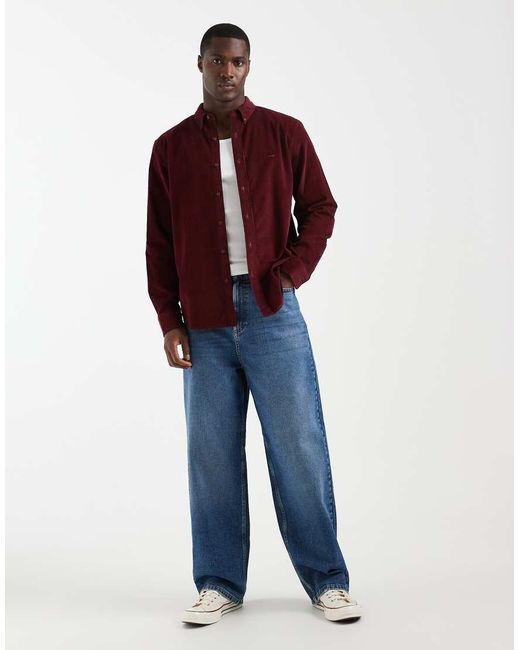 Levi's Red Authentic Button Down Shirt for men