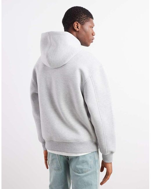 ASOS White Heavyweight Relaxed Hoodie for men