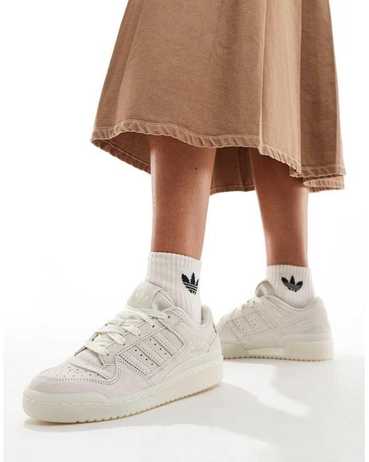 Adidas Originals Natural Forum Low Cl Trainers