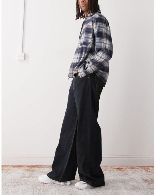 Weekday Blue Wide Leg Flare Jeans for men