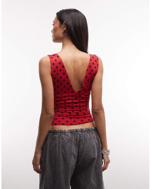 Collusion Red Plunge Halter