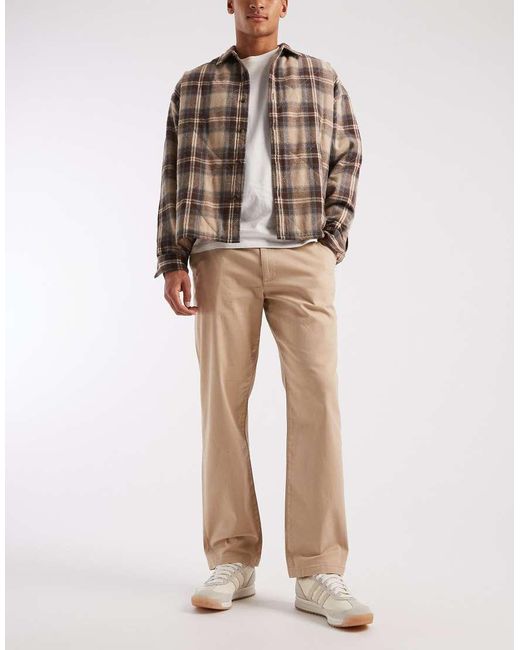 ASOS Natural Straight Chinos for men