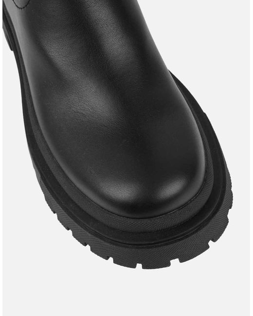 SIMMI Black Mon Stretch Knee High Chunky Boots