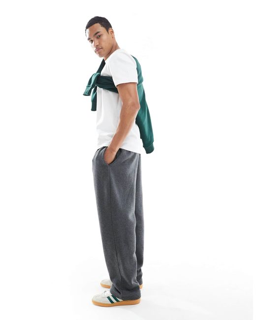 Brave Soul Gray Wide Leg Joggers With Drawcord Waist for men