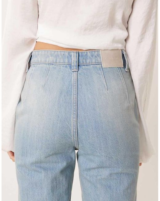 Free People Blue Cerine Relaxed Bootcut Jeans
