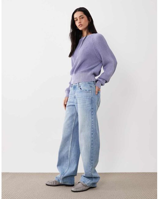 HUGO Purple Slipery Sweatshirt