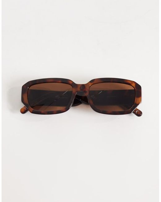 Gina Tricot Brown Rectangular Sunglasses