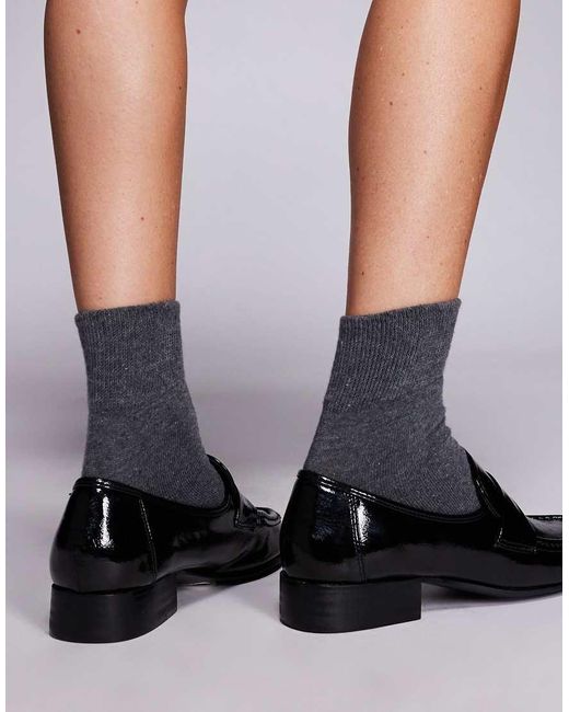 Public Desire Black Haboo Loafers