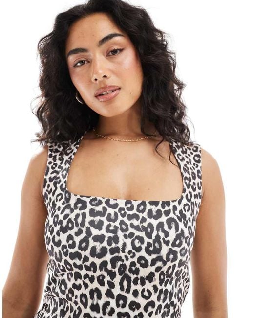 Vero Moda White Square Neck Singlet Top